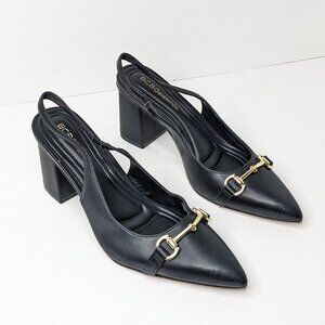BCBGeneration Glastin Slingback Pumps, Black, Women's 8